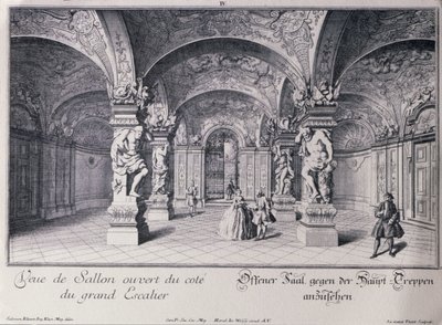 بدأت قاعة (سالا تيرينا) لأعلى بلفيدير في فيينا في عام 1721 بواسطة يوهان لوكاس فون هيلدبراندت ، محفورة بواسطة تيلوت بواسطة سالومون بعد طفل صغير